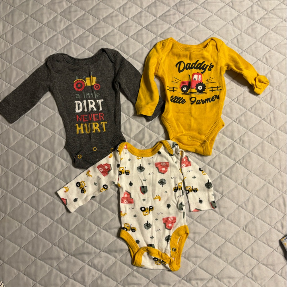 Koala Baby - 3 Pack Onesies - Farm Theme